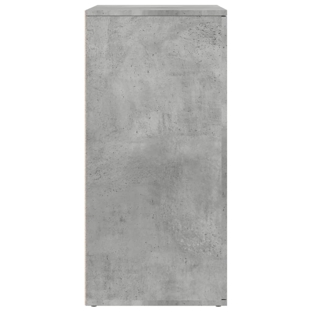 vidaXL Servantă, gri beton, 79x38x80 cm, lemn compozit