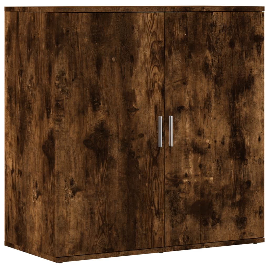 vidaXL Servantă, stejar afumat, 79x38x80 cm, lemn prelucrat