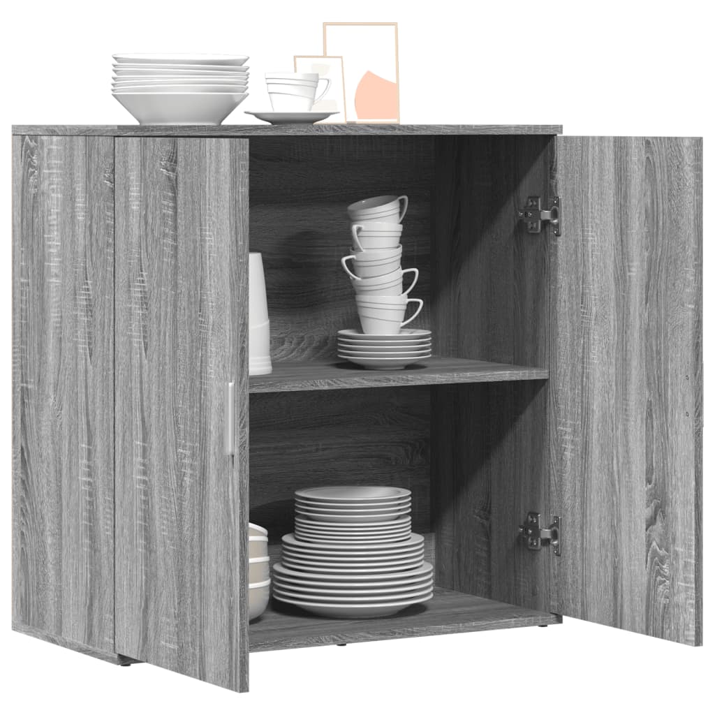 vidaXL Servantă, gri sonoma, 79x38x80 cm, lemn prelucrat