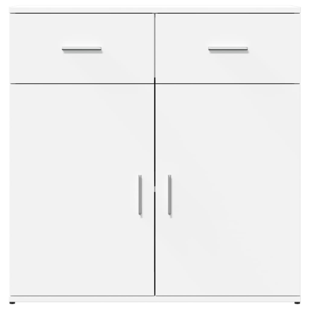 vidaXL Servantă, alb, 79x38x80 cm, lemn compozit