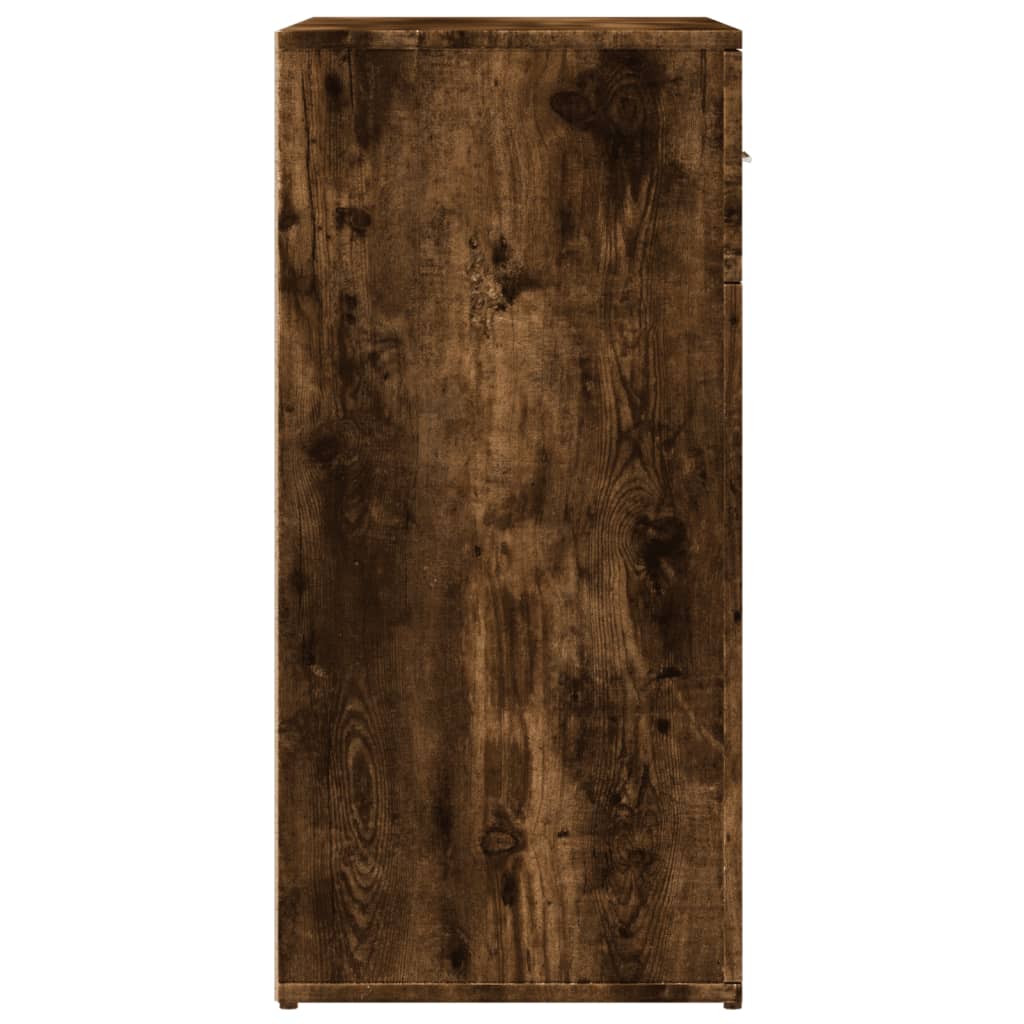 vidaXL Servantă, stejar fumuriu, 79x38x80 cm, lemn compozit