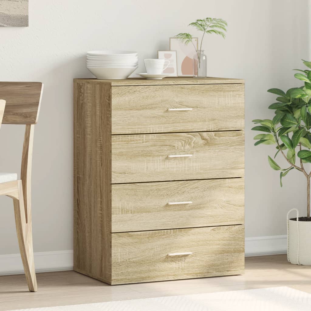 vidaXL Servantă, stejar sonoma, 60x39x80 cm, lemn compozit vidaXL Servantă, stejar sonoma, 60x39x80 cm, lemn compozit