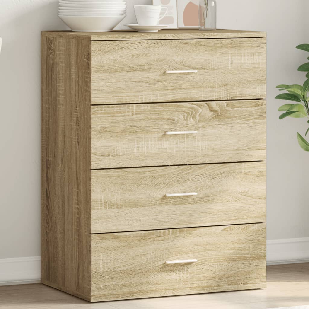 vidaXL Servantă, stejar sonoma, 60x39x80 cm, lemn compozit vidaXL Servantă, stejar sonoma, 60x39x80 cm, lemn compozit