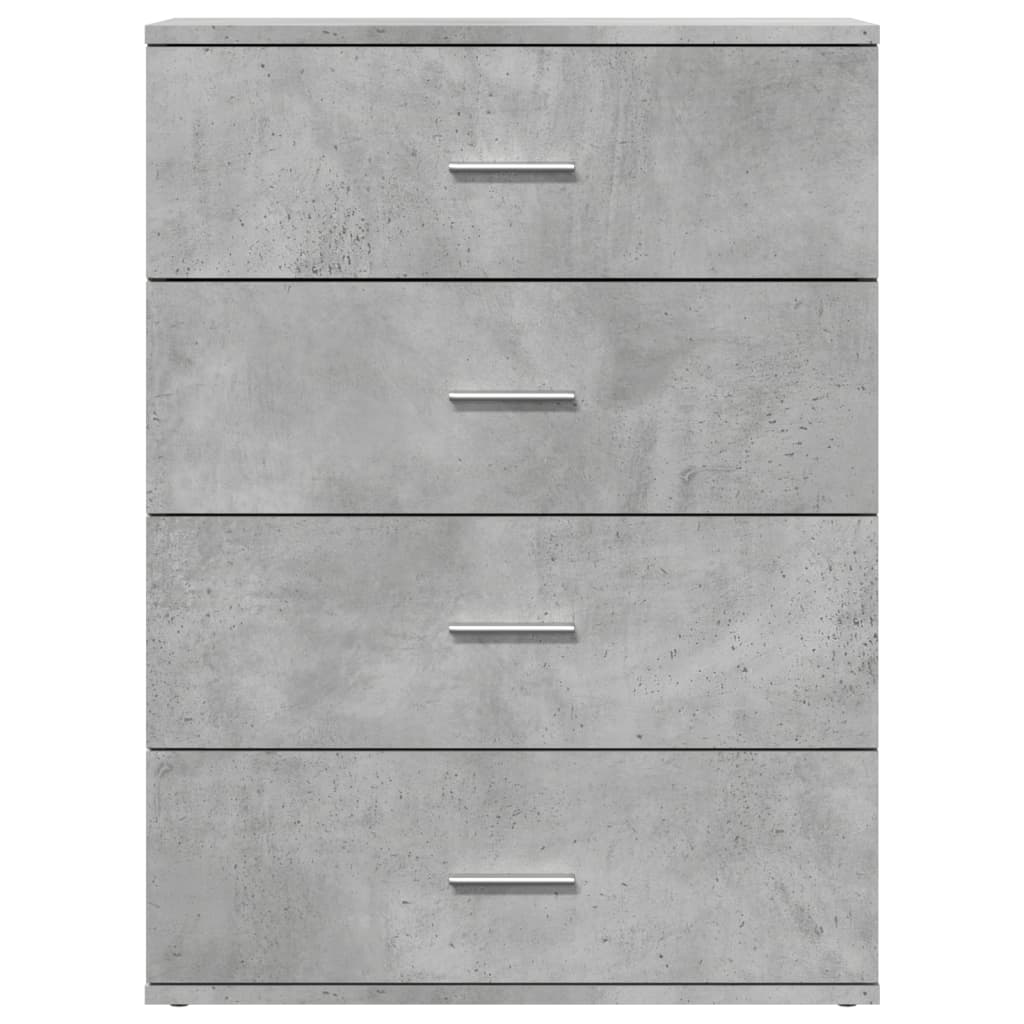 vidaXL Servantă, gri beton, 60x39x80 cm, lemn compozit