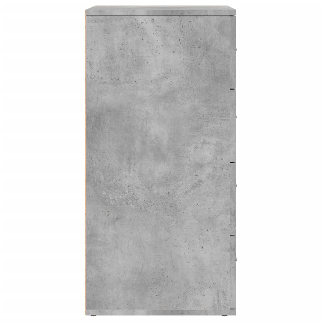 vidaXL Servantă, gri beton, 60x39x80 cm, lemn compozit