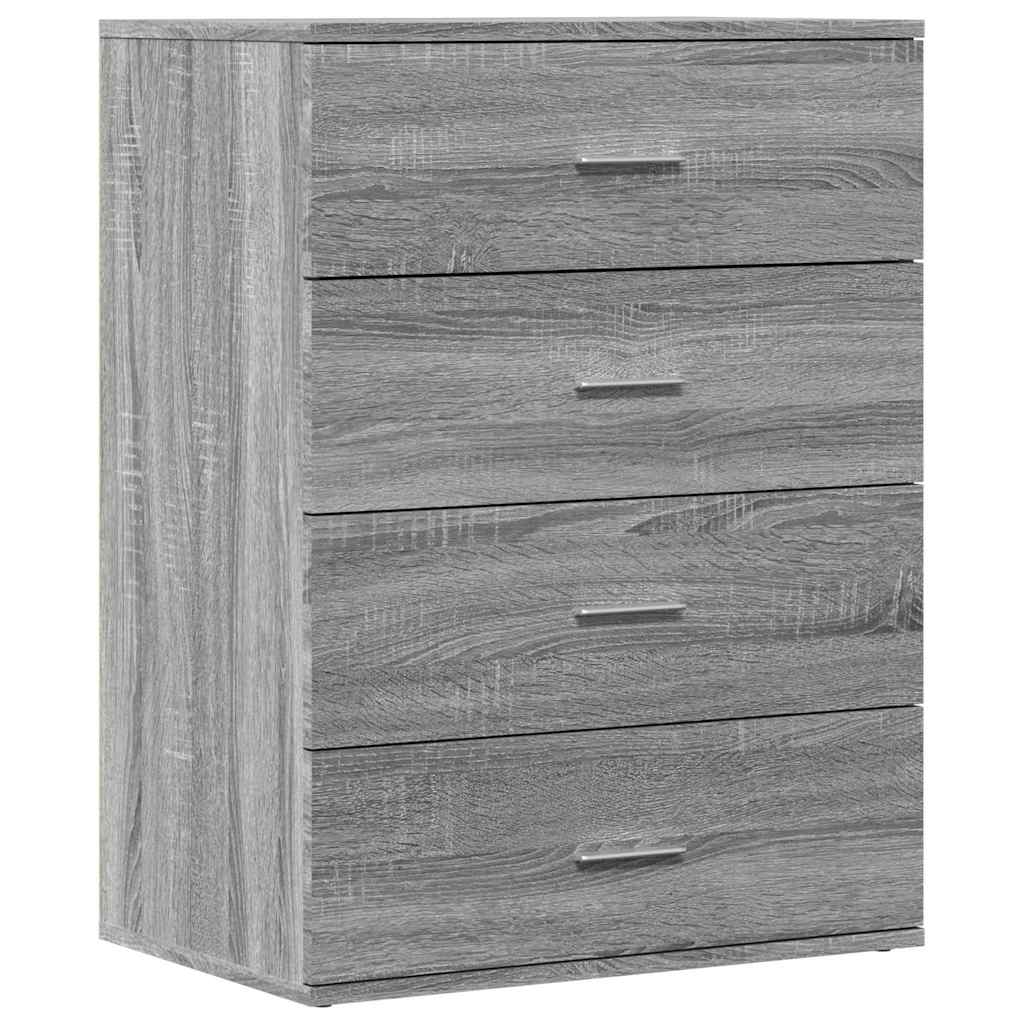 vidaXL Servantă, gri sonoma, 60x39x80 cm, lemn prelucrat vidaXL Servantă, gri sonoma, 60x39x80 cm, lemn prelucrat