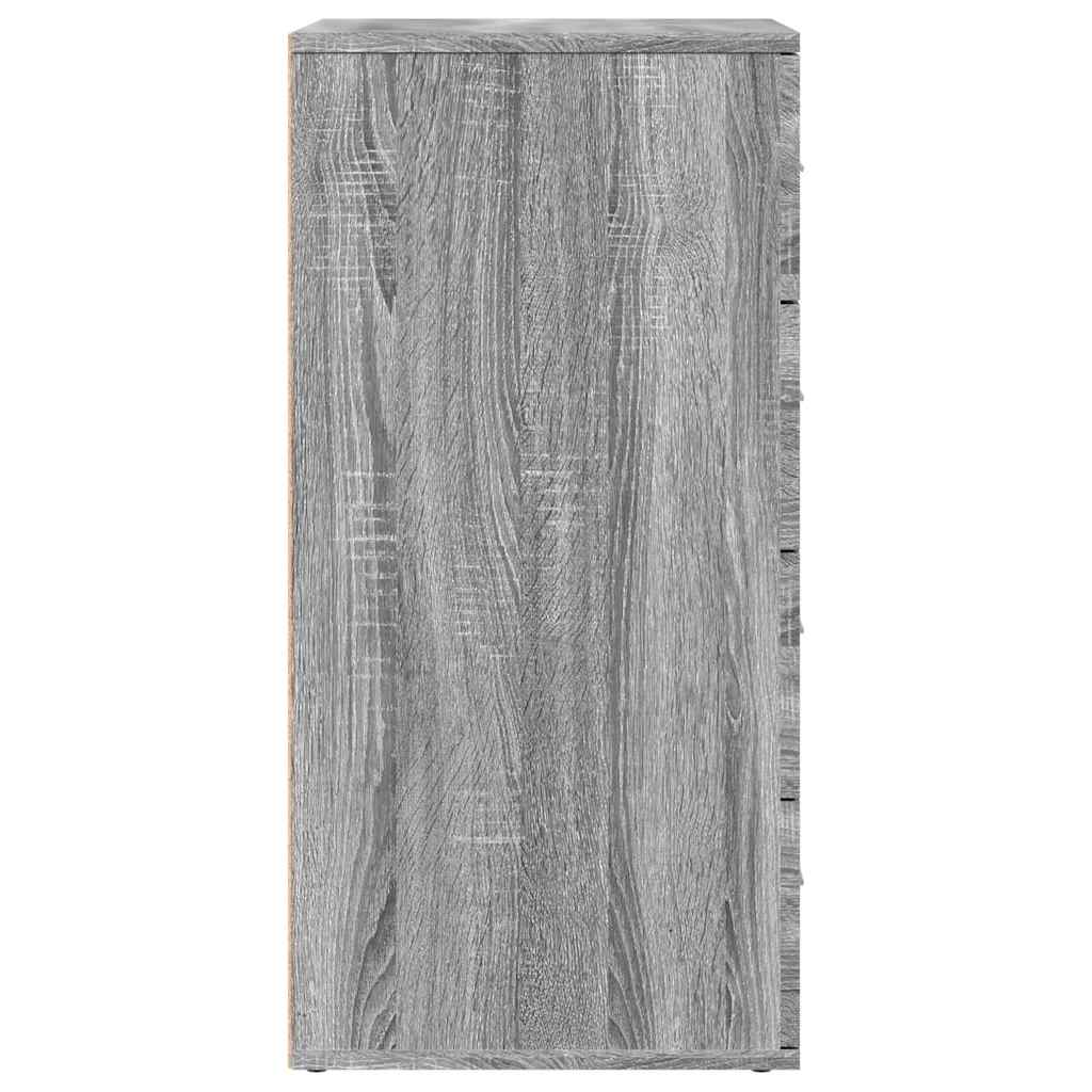 vidaXL Servantă, gri sonoma, 60x39x80 cm, lemn prelucrat vidaXL Servantă, gri sonoma, 60x39x80 cm, lemn prelucrat
