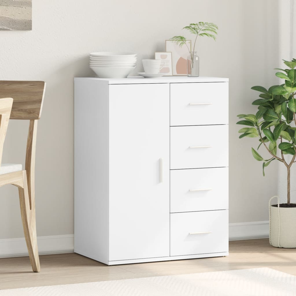 vidaXL Dulap, alb, 59x39x80 cm, lemn prelucrat
