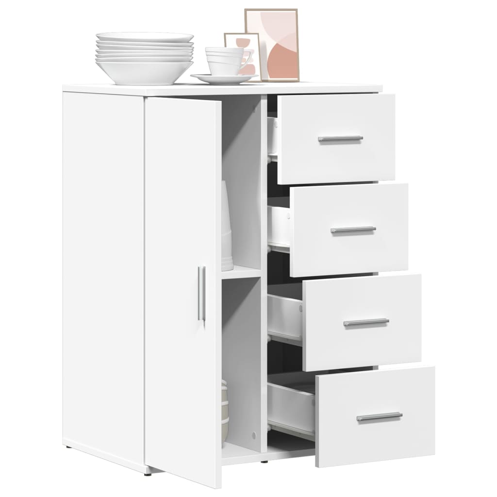 vidaXL Dulap, alb, 59x39x80 cm, lemn prelucrat