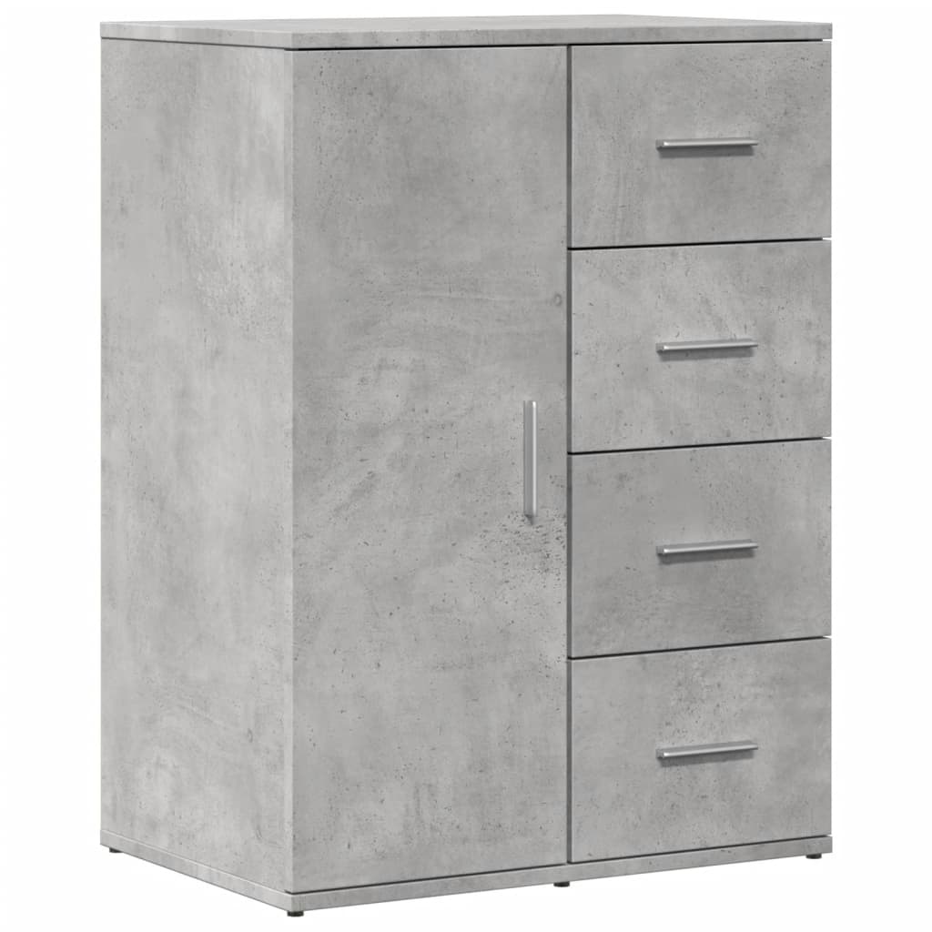 vidaXL Servantă, gri beton, 59x39x80 cm, lemn compozit vidaXL Servantă, gri beton, 59x39x80 cm, lemn compozit