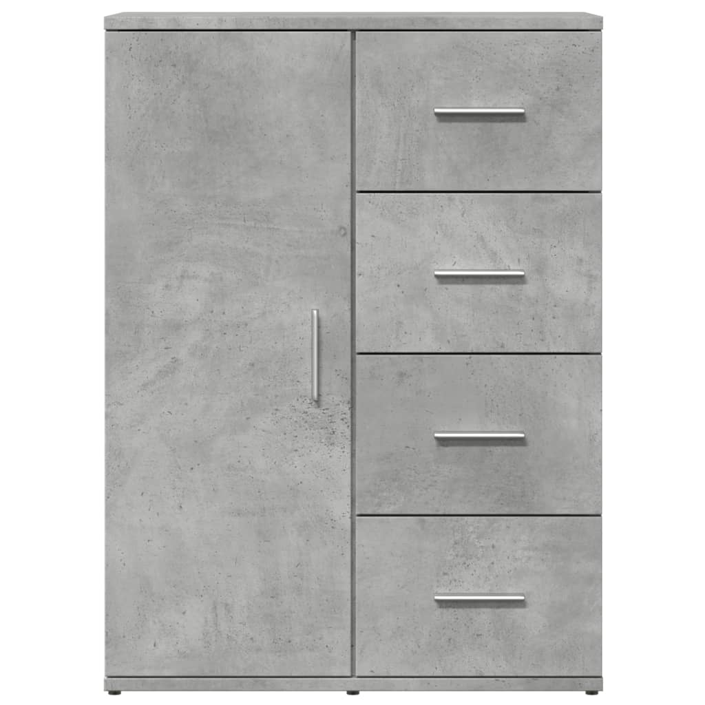 vidaXL Servantă, gri beton, 59x39x80 cm, lemn compozit vidaXL Servantă, gri beton, 59x39x80 cm, lemn compozit