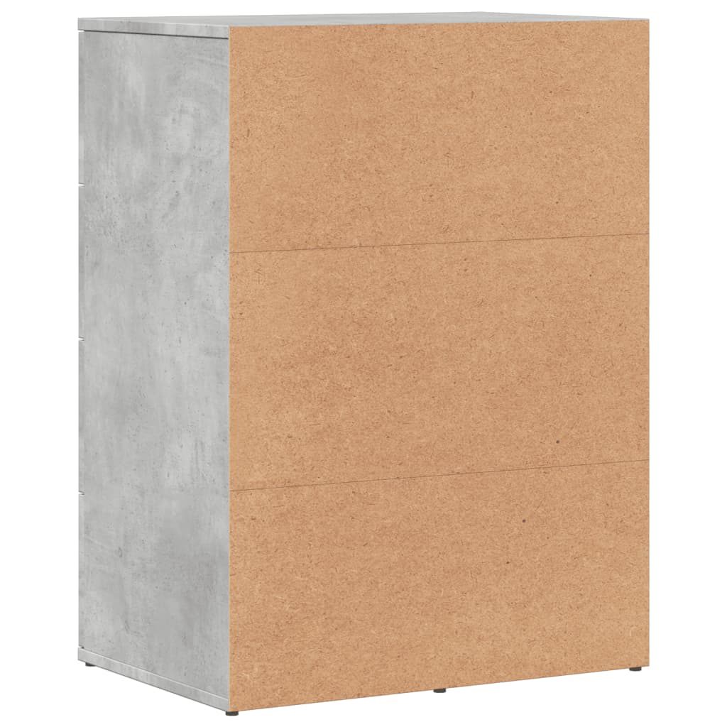 vidaXL Servantă, gri beton, 59x39x80 cm, lemn compozit vidaXL Servantă, gri beton, 59x39x80 cm, lemn compozit