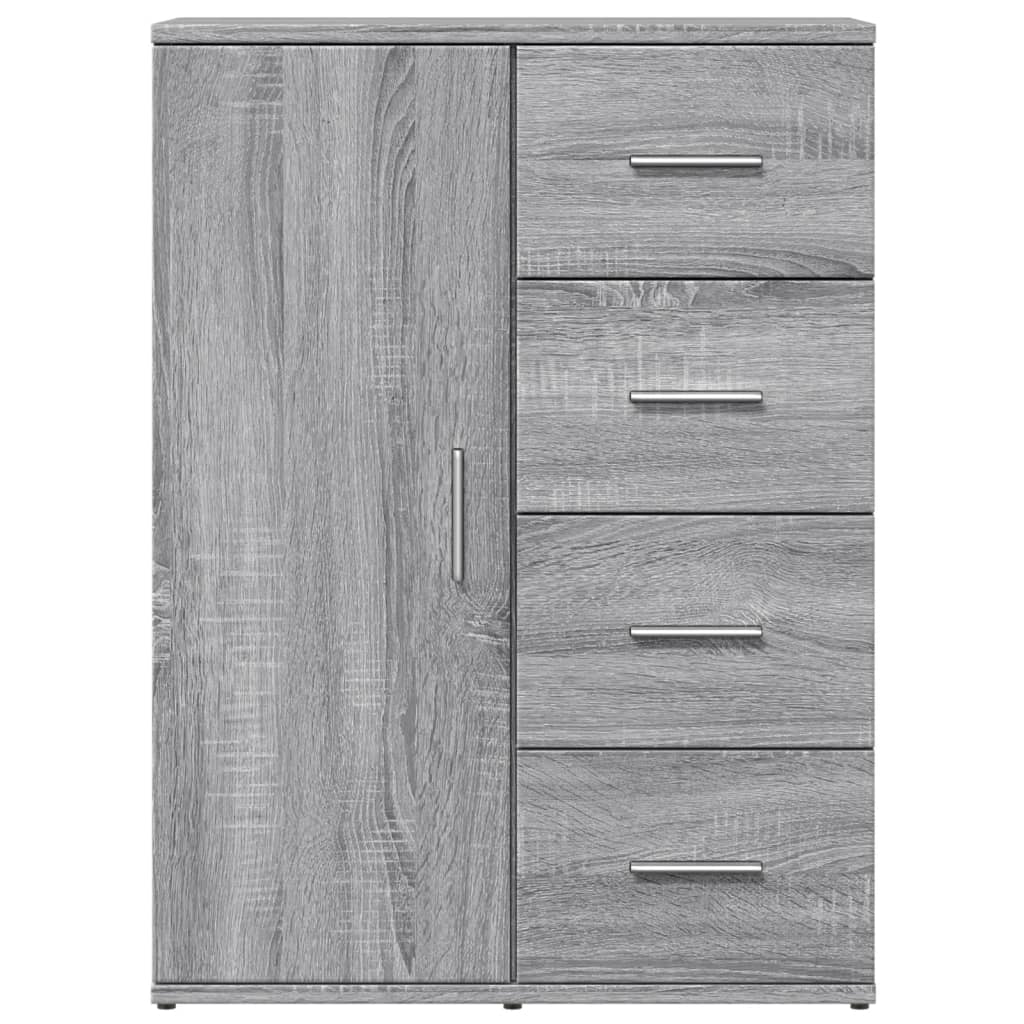 vidaXL Servantă, gri sonoma, 59x39x80 cm, lemn compozit vidaXL Servantă, gri sonoma, 59x39x80 cm, lemn compozit