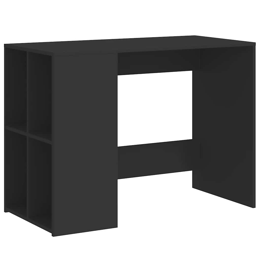 vidaXL Birou, negru, 102x50x75 cm, lemn prelucrat