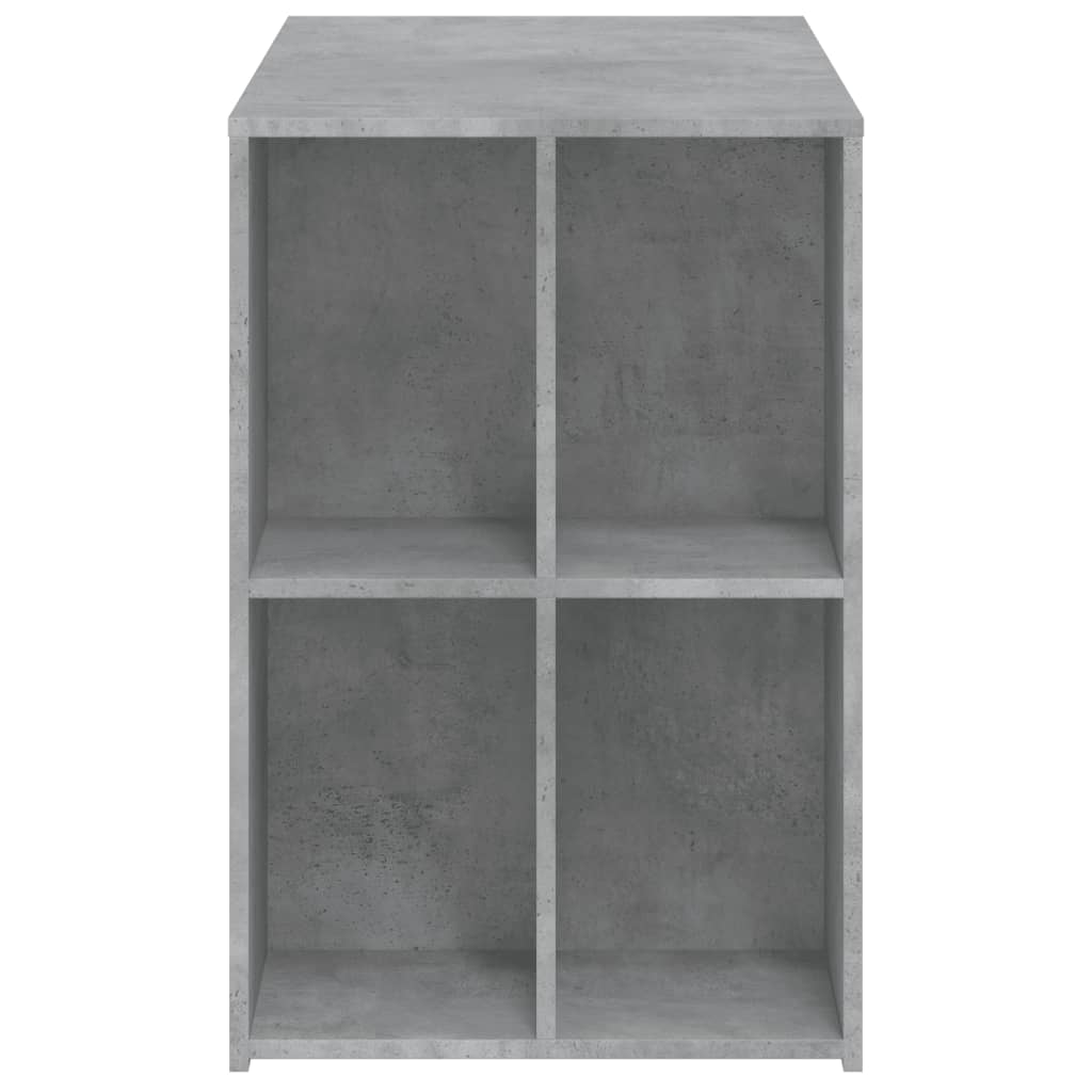 vidaXL Birou, gri beton, 102x50x75 cm, lemn compozit