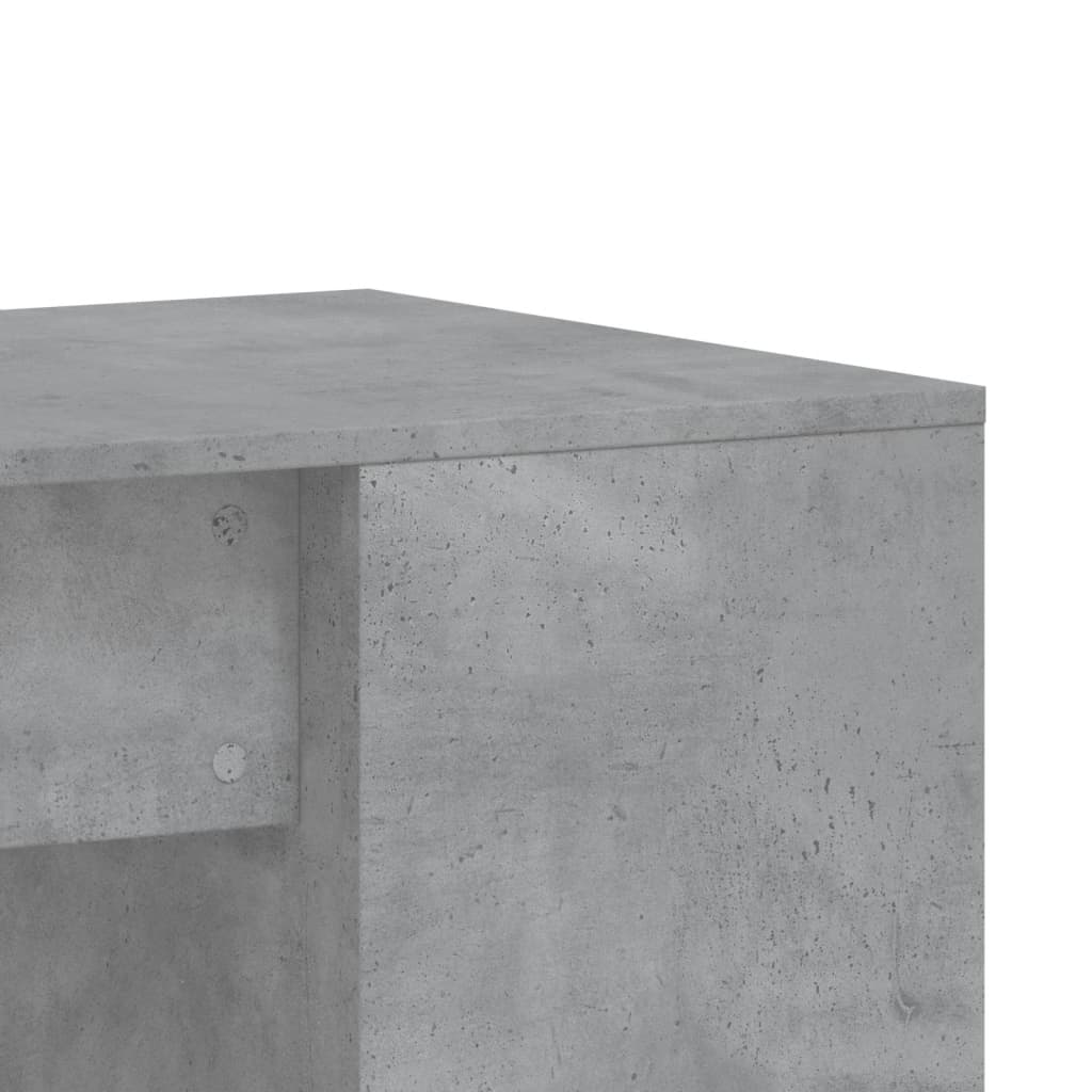 vidaXL Birou, gri beton, 102x50x75 cm, lemn compozit