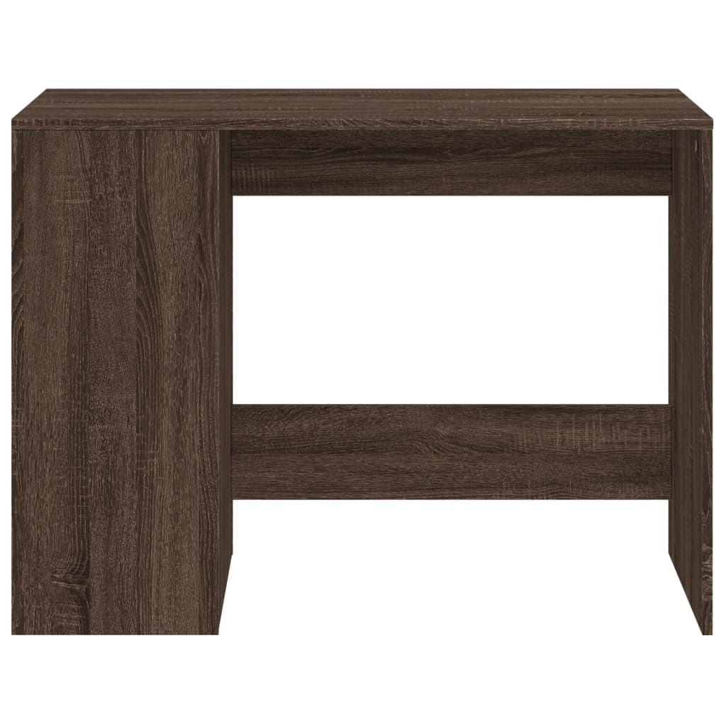 vidaXL Birou, stejar maro, 102x50x75 cm, lemn compozit