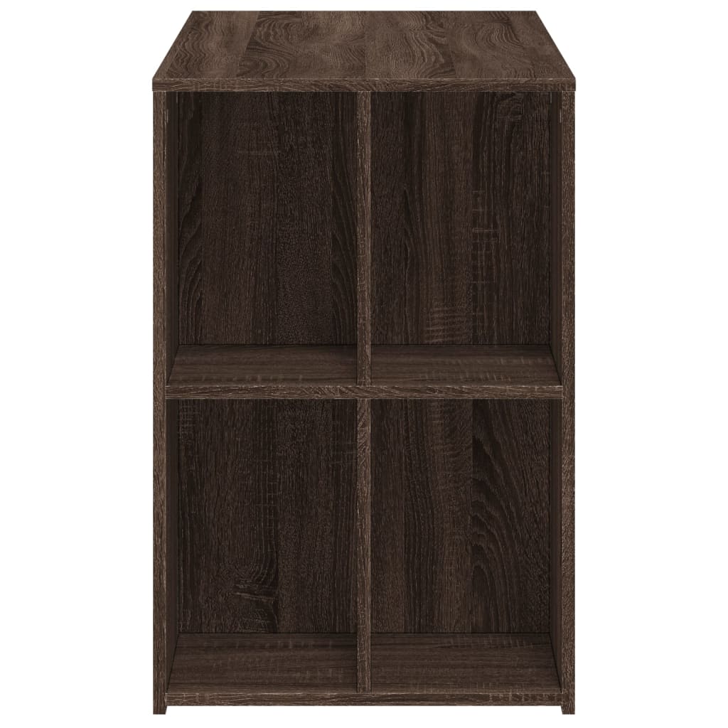 vidaXL Birou, stejar maro, 102x50x75 cm, lemn compozit