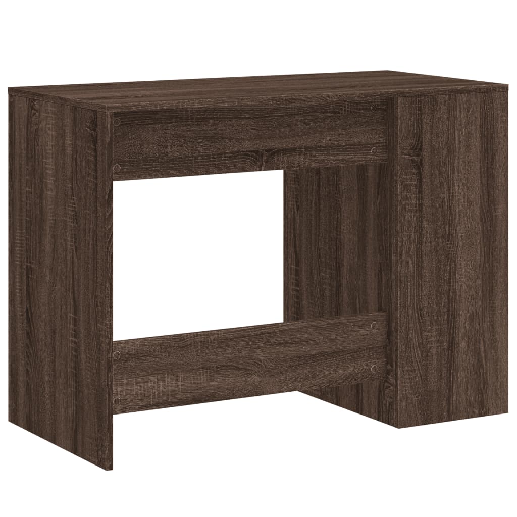 vidaXL Birou, stejar maro, 102x50x75 cm, lemn compozit