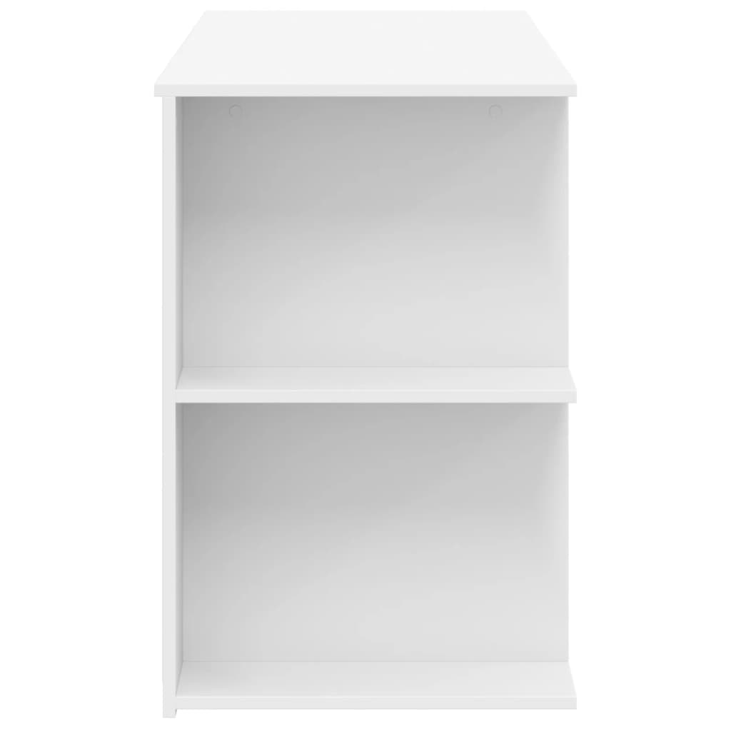vidaXL Birou, alb, 140x50x75 cm, lemn prelucrat