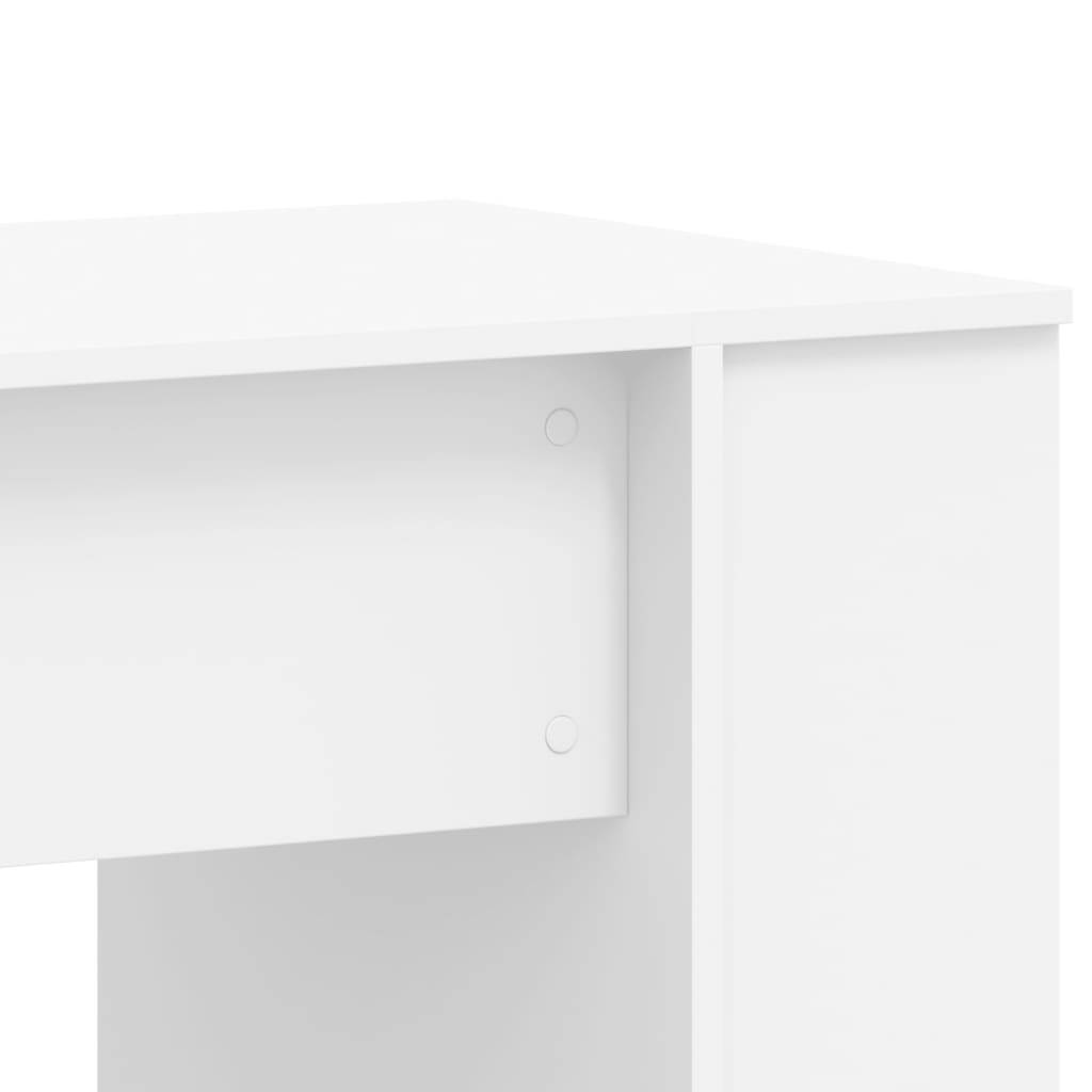 vidaXL Birou, alb, 140x50x75 cm, lemn prelucrat