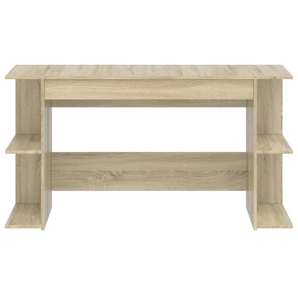 vidaXL Birou, stejar sonoma, 140x50x75 cm, lemn compozit
