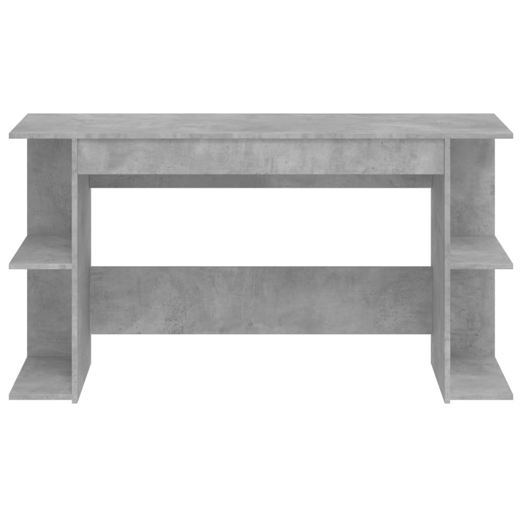 vidaXL Birou, gri beton, 140x50x75 cm, lemn compozit