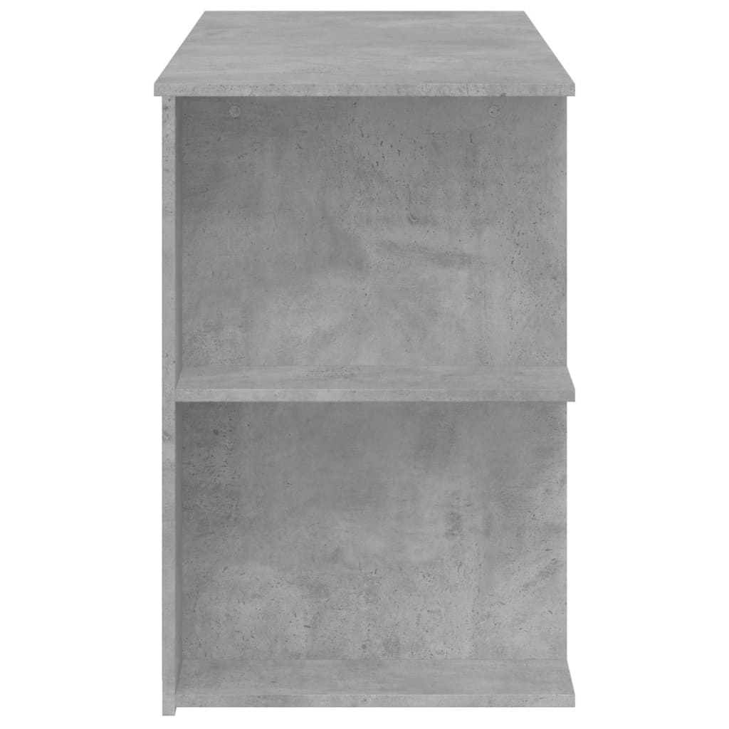 vidaXL Birou, gri beton, 140x50x75 cm, lemn compozit