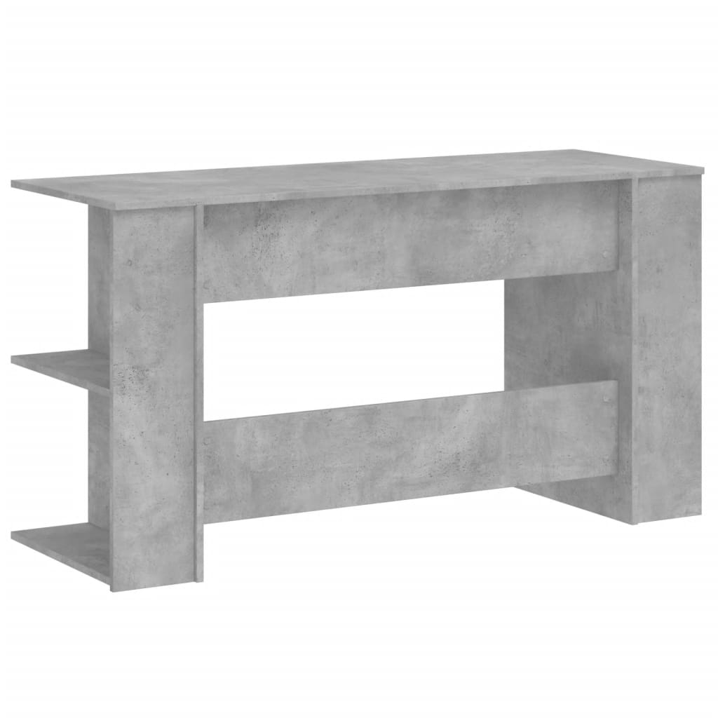 vidaXL Birou, gri beton, 140x50x75 cm, lemn compozit