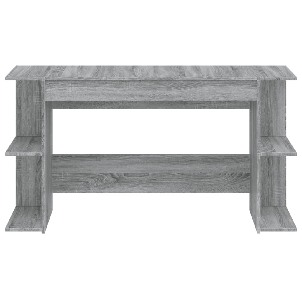 vidaXL Birou, gri sonoma, 140x50x75 cm, lemn compozit