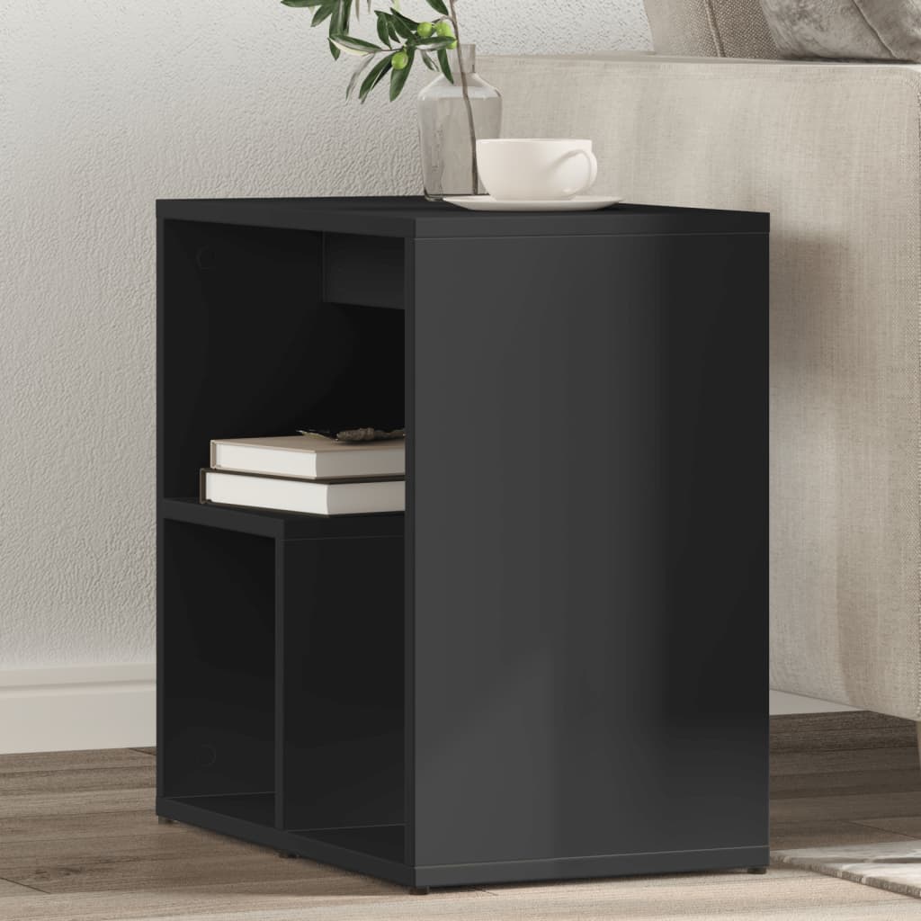vidaXL Masă laterală, 2 buc., negru, 50x30x50 cm, lemn prelucrat vidaXL Masă laterală, 2 buc., negru, 50x30x50 cm, lemn prelucrat