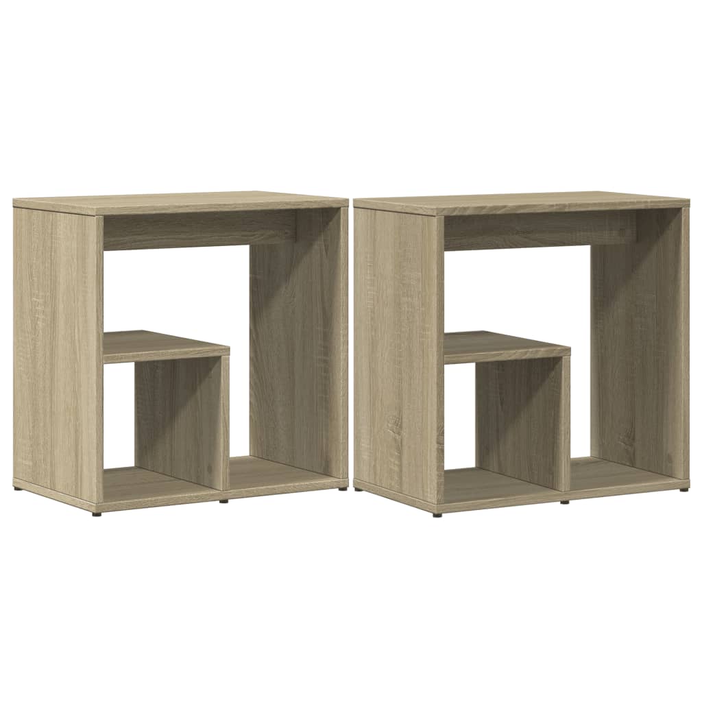 vidaXL Masă laterală, 2 buc., stejar sonoma, 50x30x50 cm, lemn vidaXL Masă laterală, 2 buc., stejar sonoma, 50x30x50 cm, lemn