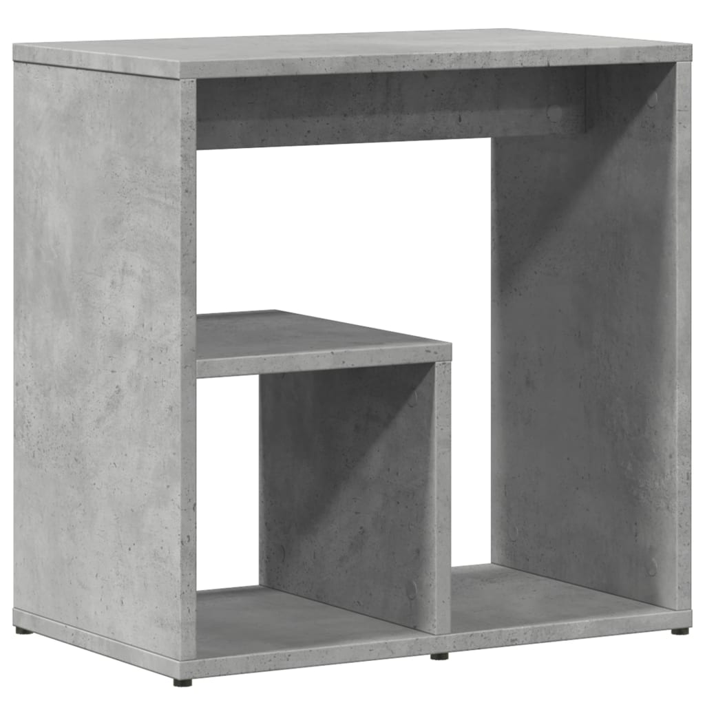 vidaXL Masă laterală, 2 buc., gri beton, 50x30x50 cm, PAL vidaXL Masă laterală, 2 buc., gri beton, 50x30x50 cm, PAL