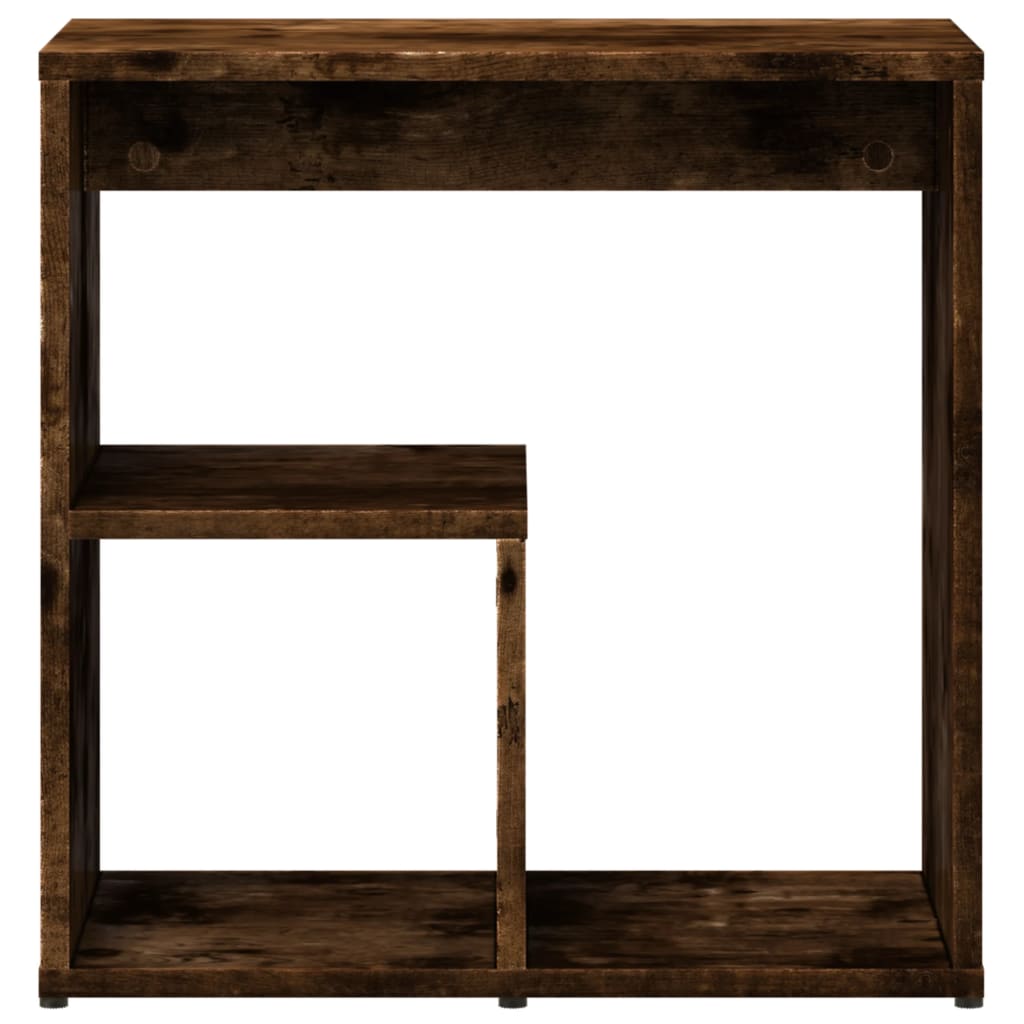 vidaXL Mese laterale, 2 buc. stejar fumuriu 50x30x50 cm lemn prelucrat