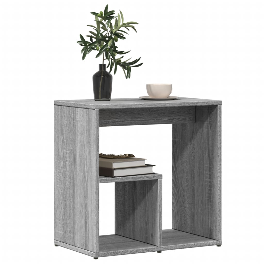 vidaXL Mese laterale, 2 buc., sonoma gri, 50x30x50 cm, lemn compozit
