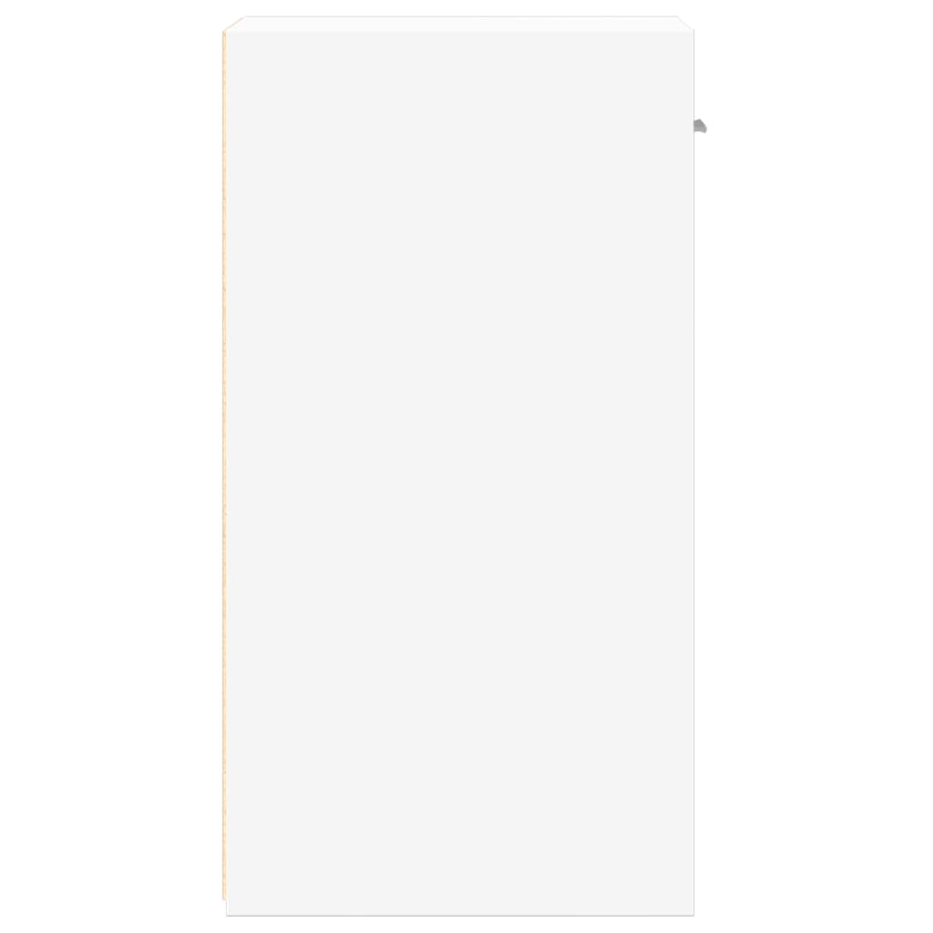 vidaXL Noptiere, 2 buc., alb, 35x34x65 cm, lemn compozit