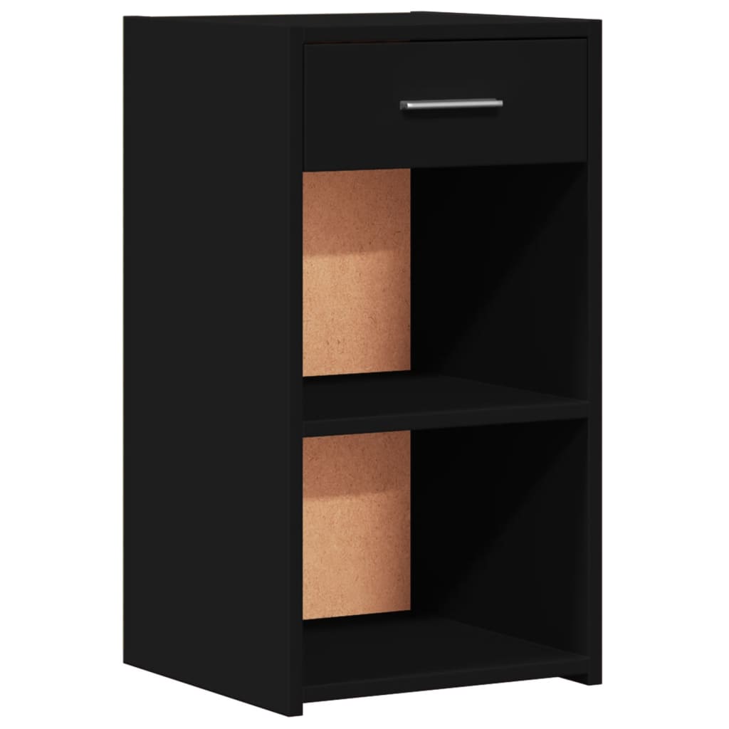vidaXL Noptiere, 2 buc., negru, 35x34x65 cm, lemn prelucrat vidaXL Noptiere, 2 buc., negru, 35x34x65 cm, lemn prelucrat