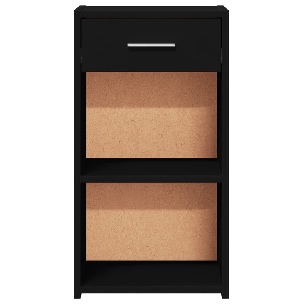 vidaXL Noptiere, 2 buc., negru, 35x34x65 cm, lemn prelucrat vidaXL Noptiere, 2 buc., negru, 35x34x65 cm, lemn prelucrat