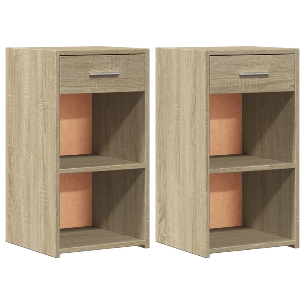 vidaXL Noptiere, 2 buc., stejar sonoma, 35x34x65 cm, lemn prelucrat vidaXL Noptiere, 2 buc., stejar sonoma, 35x34x65 cm, lemn prelucrat