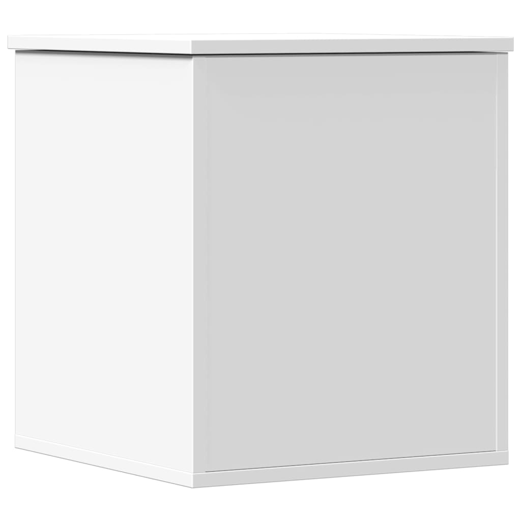 vidaXL Cutie de depozitare, alb, 40x42x46 cm, lemn prelucrat vidaXL Cutie de depozitare, alb, 40x42x46 cm, lemn prelucrat
