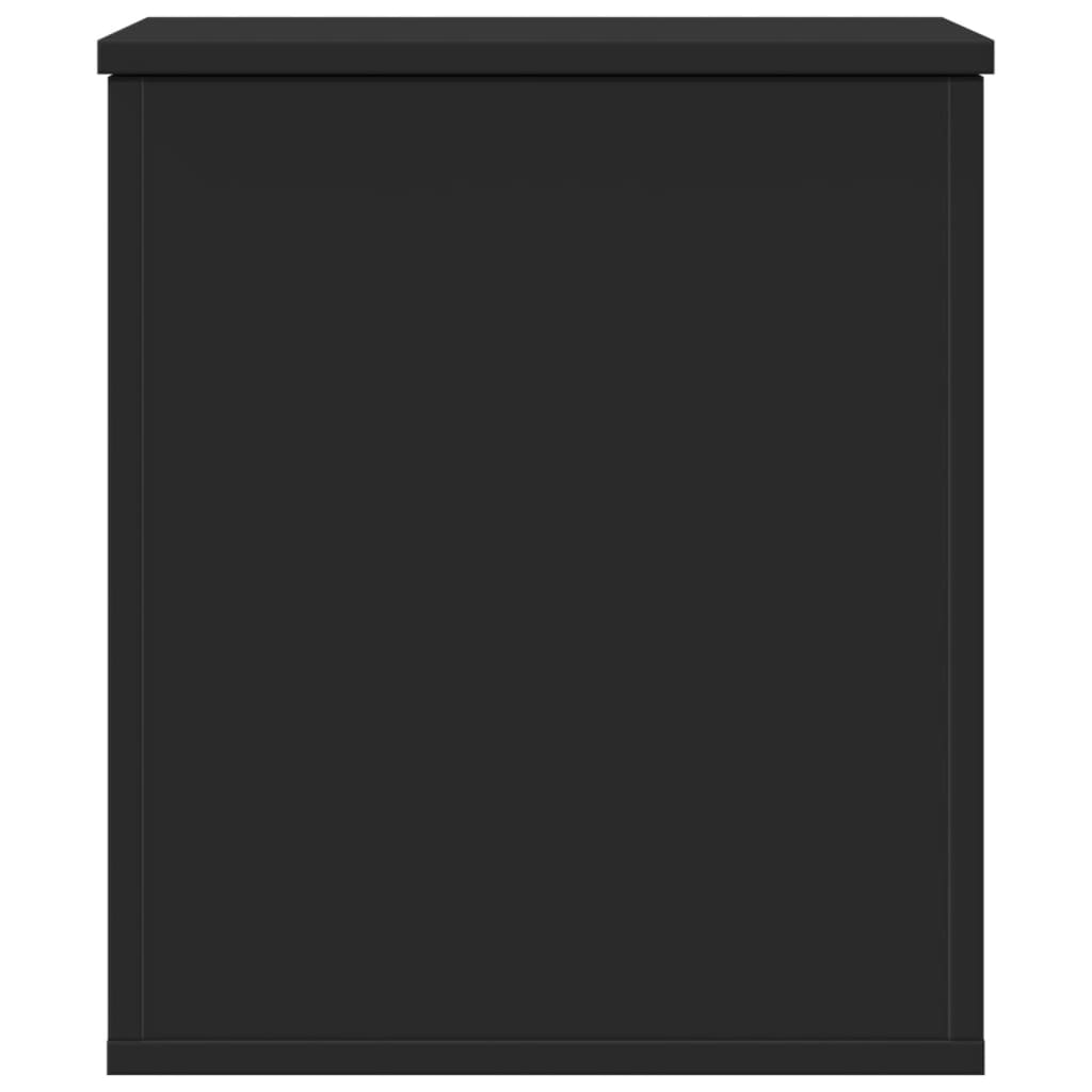 vidaXL Cutie de depozitare, negru, 40x42x46 cm, lemn prelucrat vidaXL Cutie de depozitare, negru, 40x42x46 cm, lemn prelucrat