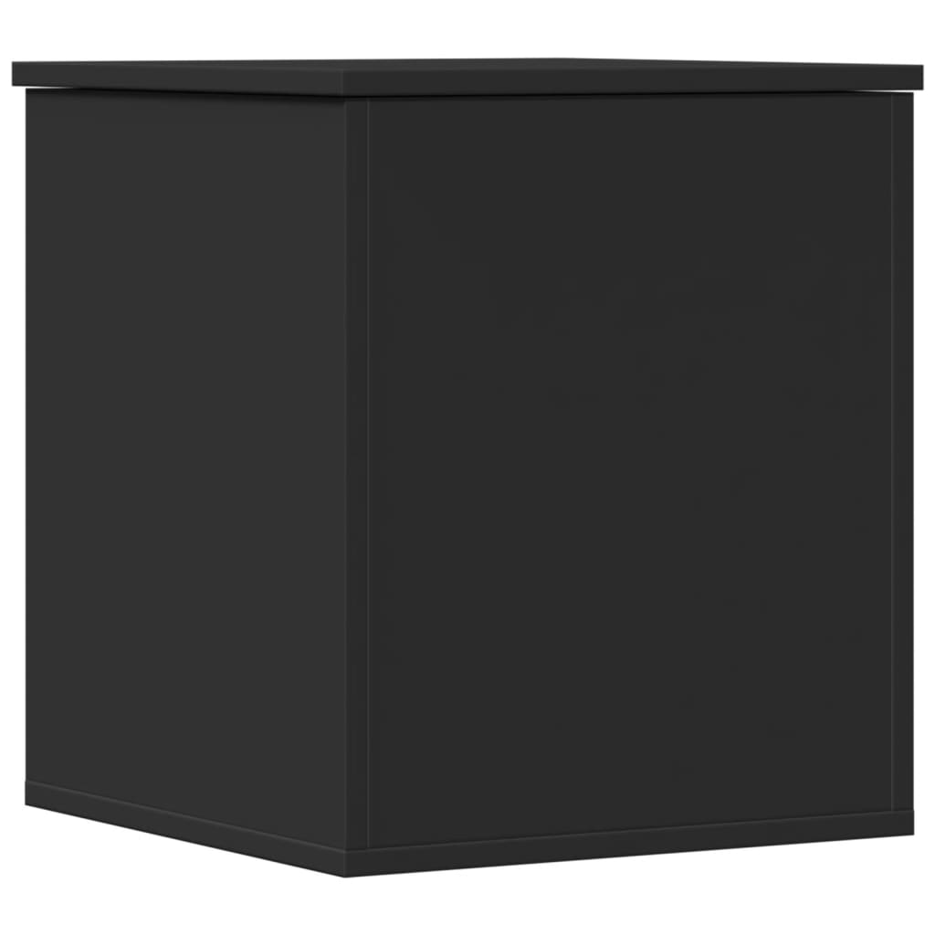 vidaXL Cutie de depozitare, negru, 40x42x46 cm, lemn prelucrat vidaXL Cutie de depozitare, negru, 40x42x46 cm, lemn prelucrat