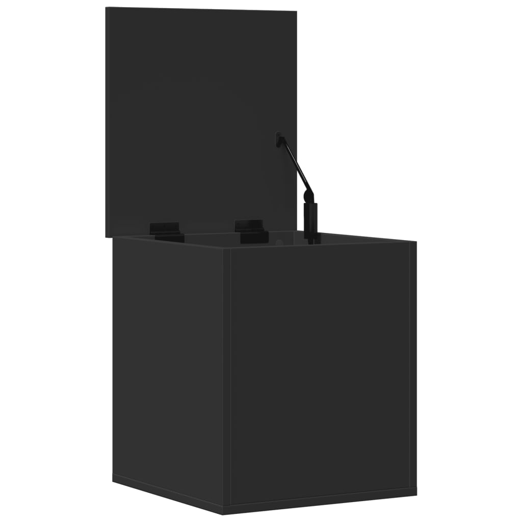 vidaXL Cutie de depozitare, negru, 40x42x46 cm, lemn prelucrat vidaXL Cutie de depozitare, negru, 40x42x46 cm, lemn prelucrat