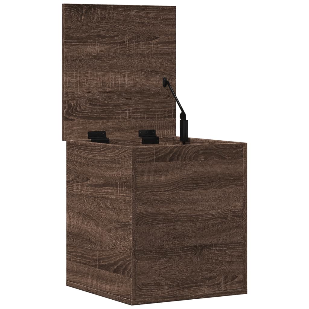 vidaXL Cutie de depozitare, stejar maro, 40x42x46 cm, lemn prelucrat vidaXL Cutie de depozitare, stejar maro, 40x42x46 cm, lemn prelucrat