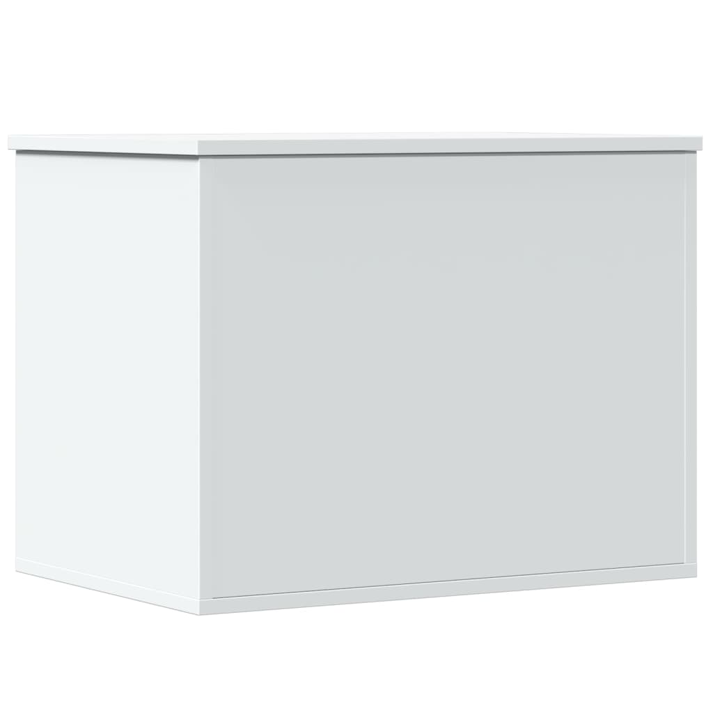 vidaXL Cutie de depozitare, alb, 60x42x46 cm, lemn prelucrat vidaXL Cutie de depozitare, alb, 60x42x46 cm, lemn prelucrat