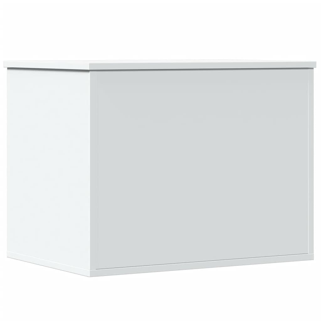 vidaXL Cutie de depozitare, alb, 60x42x46 cm, lemn prelucrat vidaXL Cutie de depozitare, alb, 60x42x46 cm, lemn prelucrat