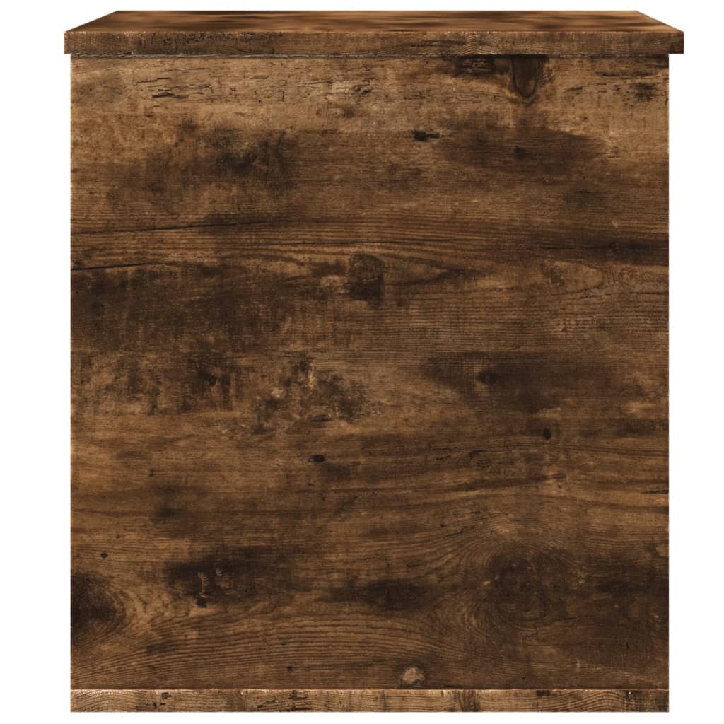 vidaXL Cutie de depozitare, stejar fumuriu, 60x42x46 cm lemn prelucrat vidaXL Cutie de depozitare, stejar fumuriu, 60x42x46 cm lemn prelucrat
