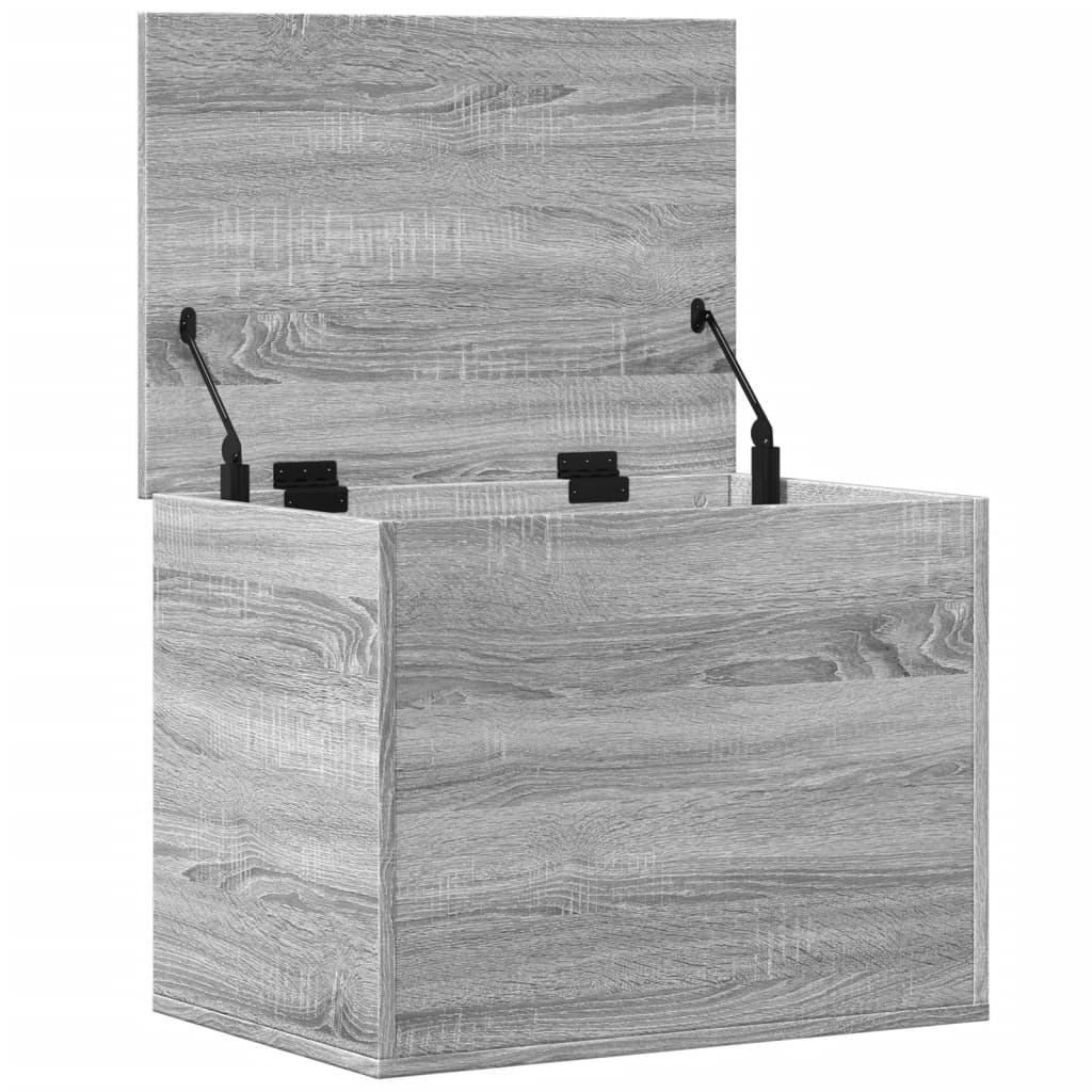 vidaXL Cutie de depozitare, gri sonoma, 60x42x46 cm, lemn prelucrat vidaXL Cutie de depozitare, gri sonoma, 60x42x46 cm, lemn prelucrat