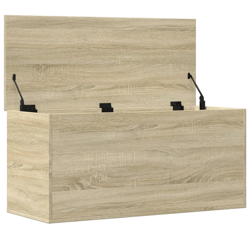 vidaXL Cutie de depozitare stejar sonoma, 100x42x46 cm, lemn prelucrat vidaXL Cutie de depozitare stejar sonoma, 100x42x46 cm, lemn prelucrat