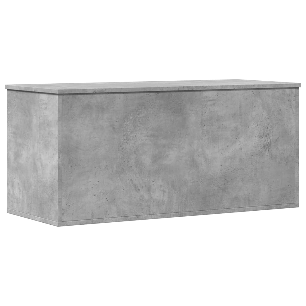 vidaXL Cutie de depozitare, gri beton, 100x42x46 cm, lemn prelucrat vidaXL Cutie de depozitare, gri beton, 100x42x46 cm, lemn prelucrat